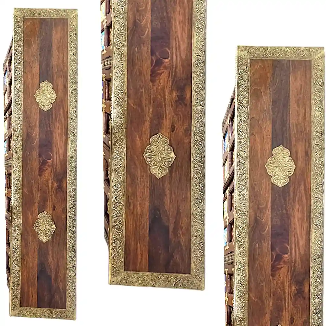 Rhys Hand-Carved Rosewood & Inlaid Tile Sideboard