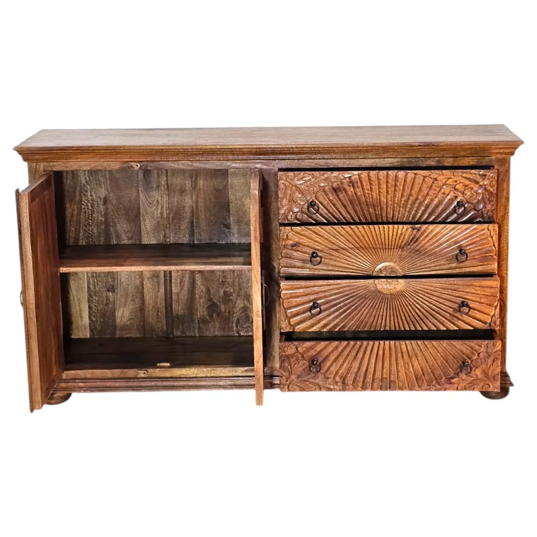 Sahara Sun Carved Sideboard