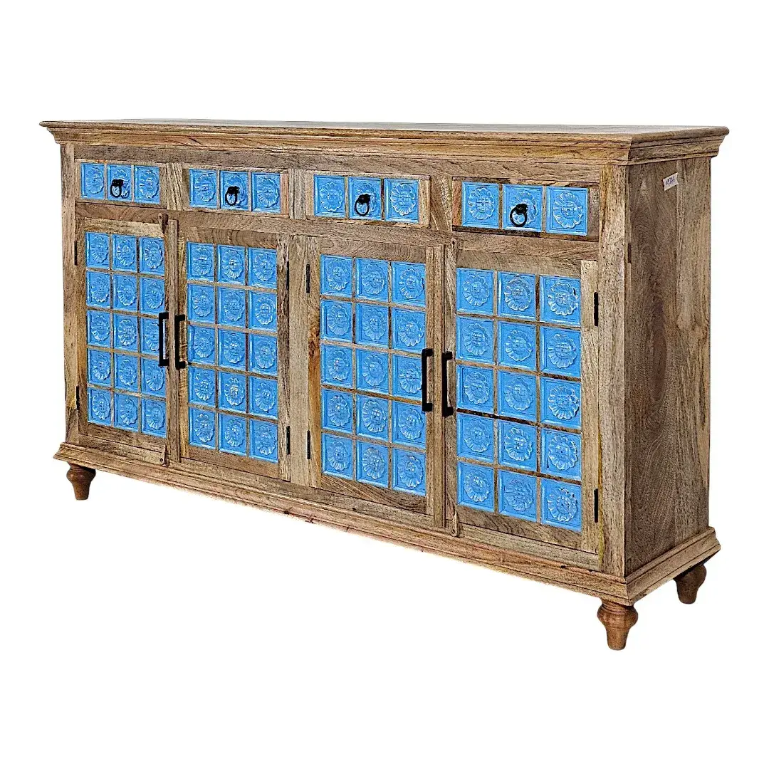 The Azulejo Chronicle Sideboard - 4 Door