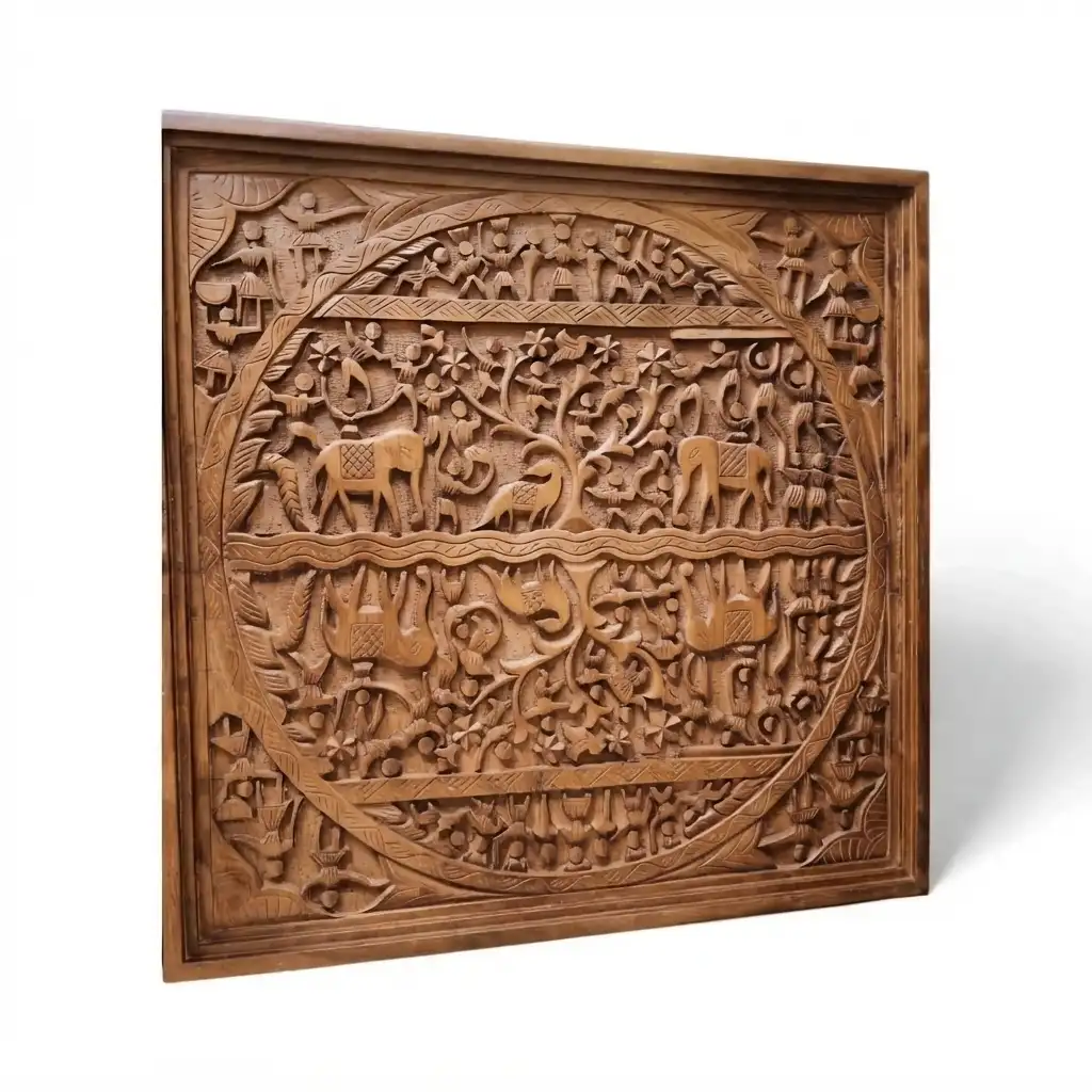 The Mahout’s Journey Noir Relief Coffee Table