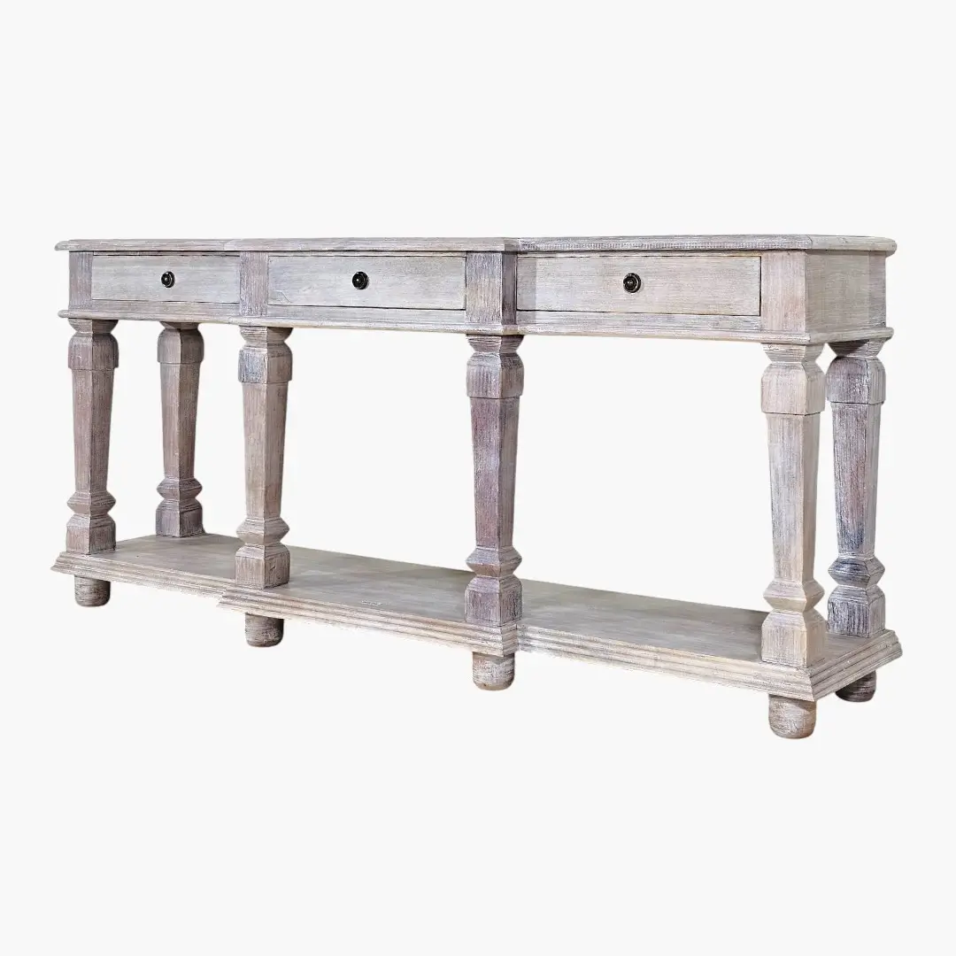 Veranda Three-Drawer Console | Classic Family Table