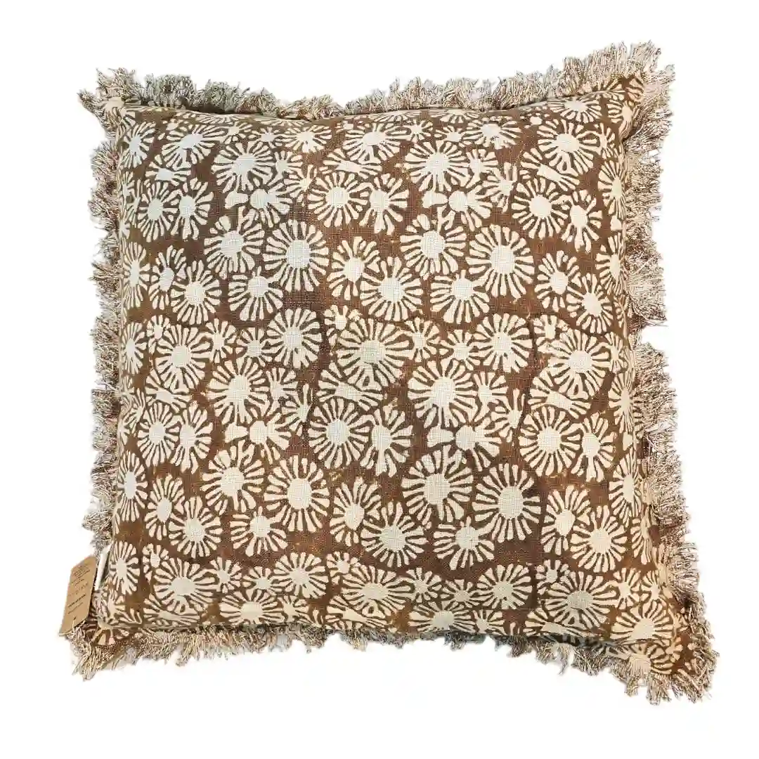The Shams Al-Basatin Fringed Cushion Cover