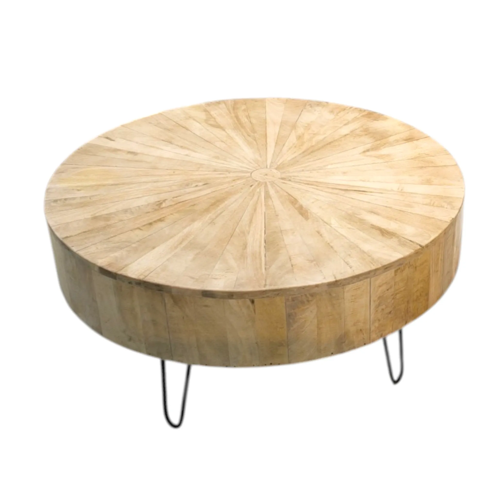 NOVA Round Coffee Table with Starburst Top