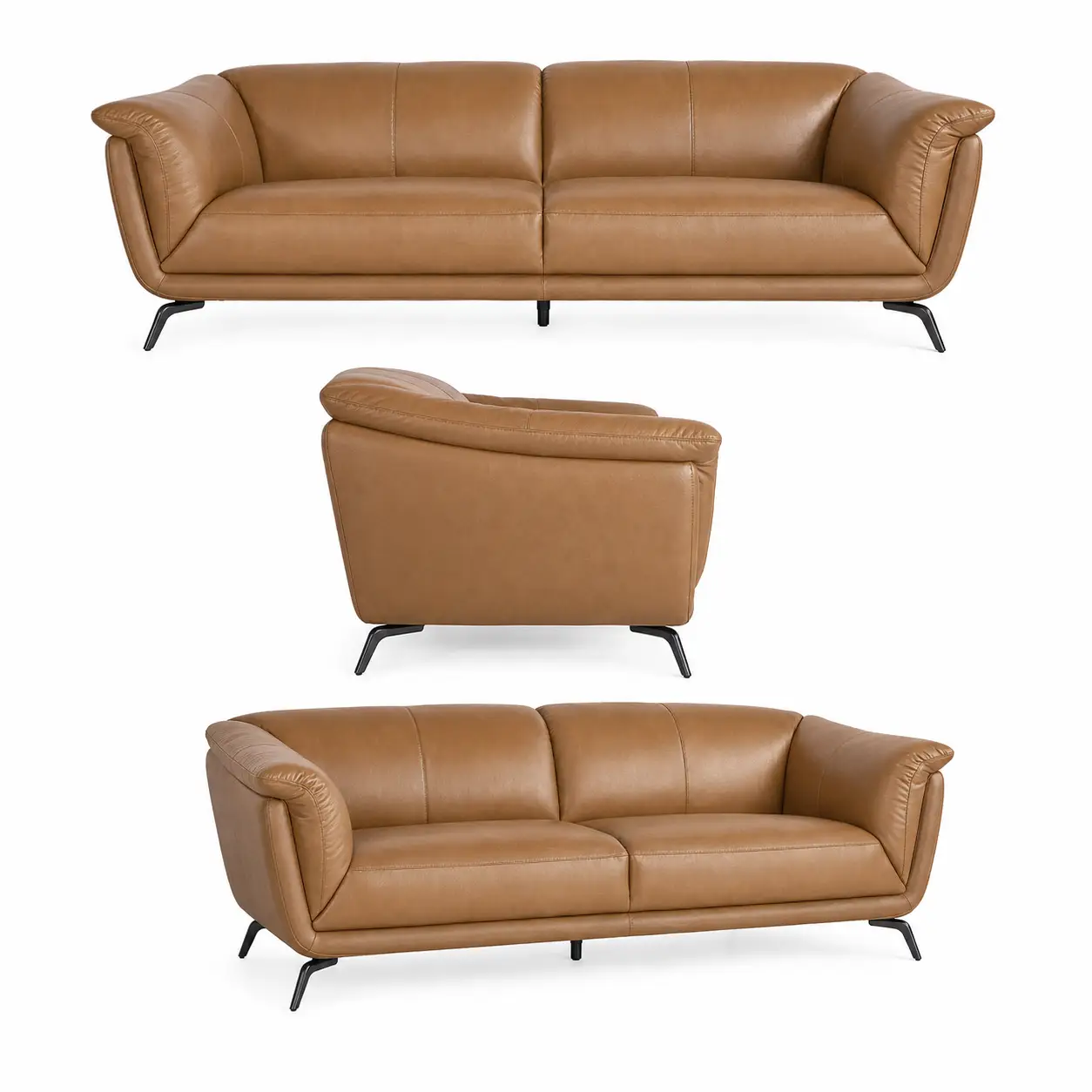 Val D'Orsa Royal Horizon Leather Living Suite.