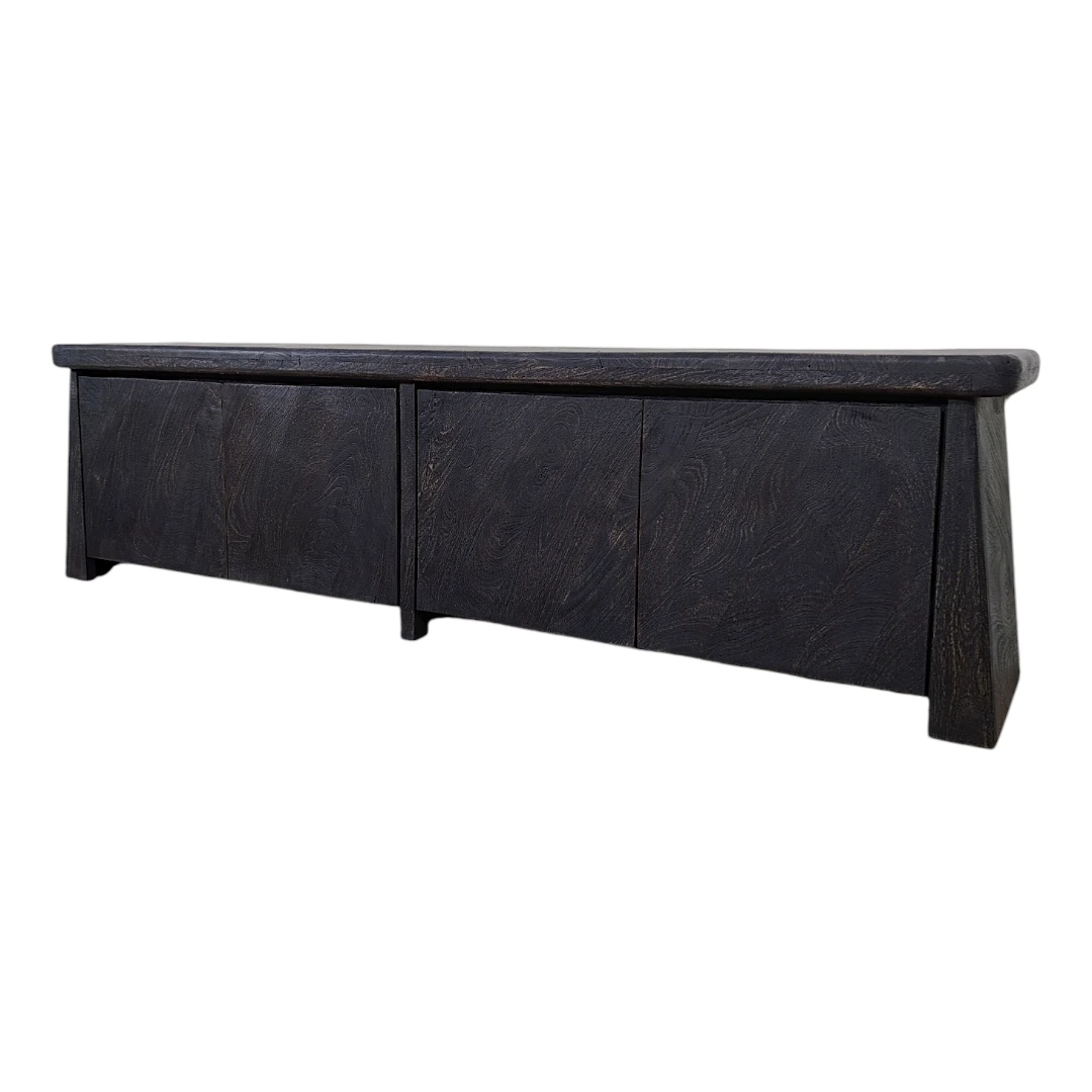 Obsidian Grain Media Credenza / Sideboard