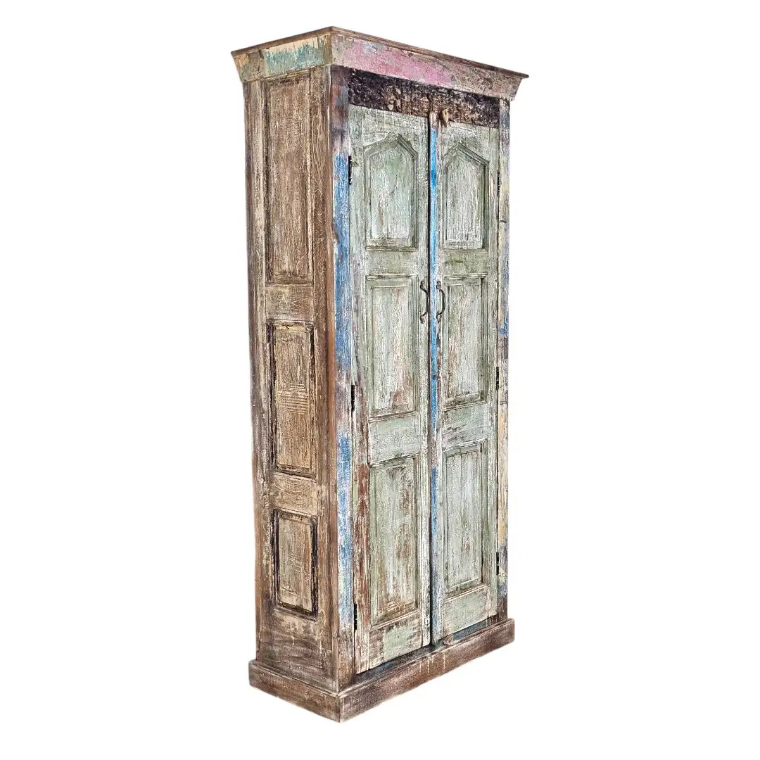 Al-Firoza Carved Reclaimed Wood Almari