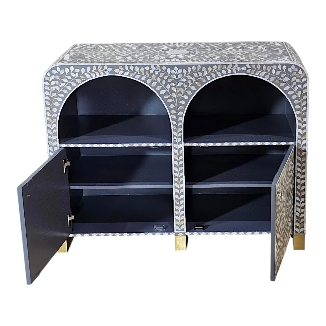 THE "SADAFA" ARCUATED PEARL INLAY SIDEBOARD