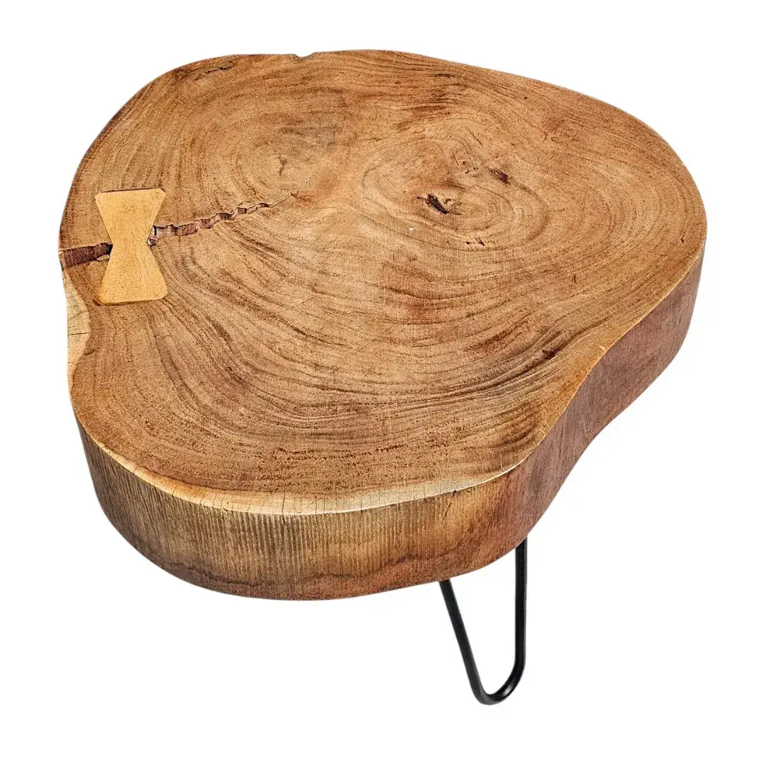 Acacia Live-Edge Butterfly Side Table