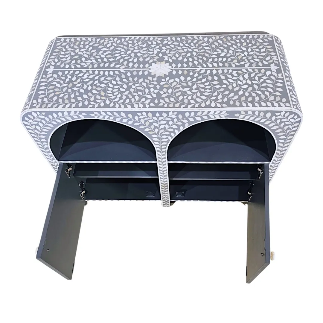 THE "IVORY JAL" ARCUATED BONE INLAY SIDEBOARD