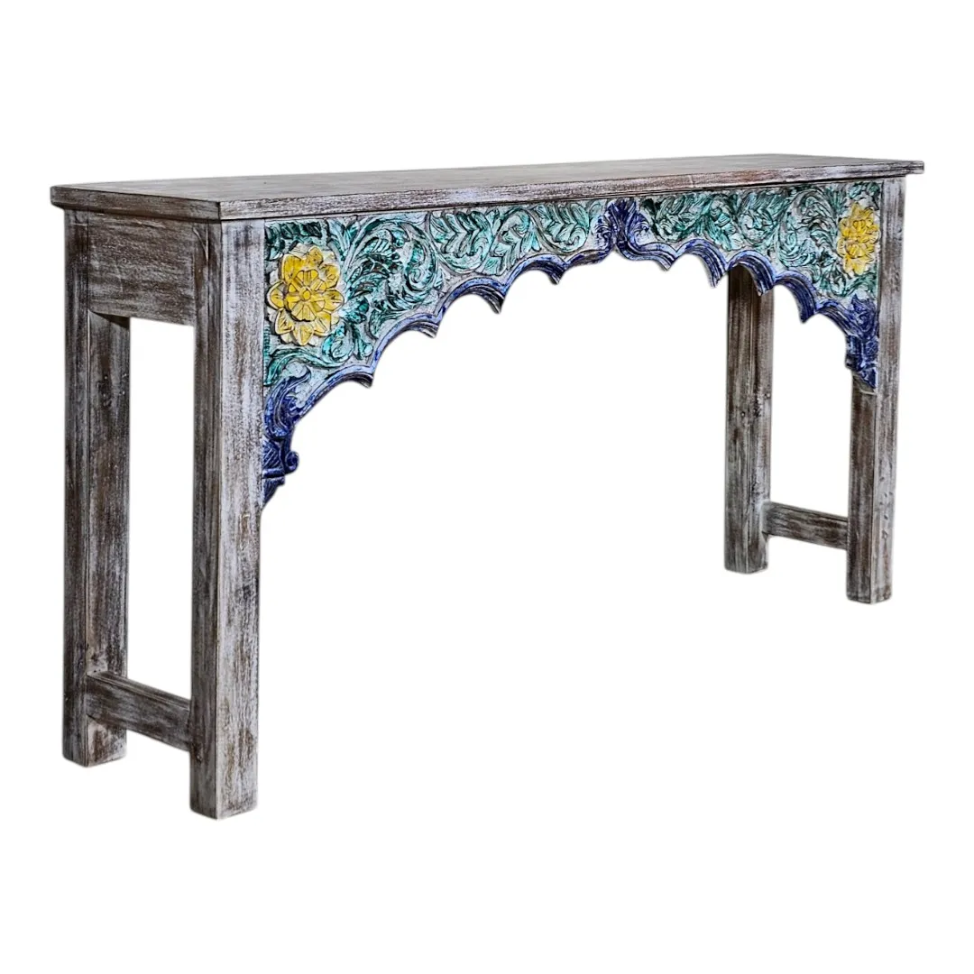 Al-Zahra Rosaleda Distressed Console