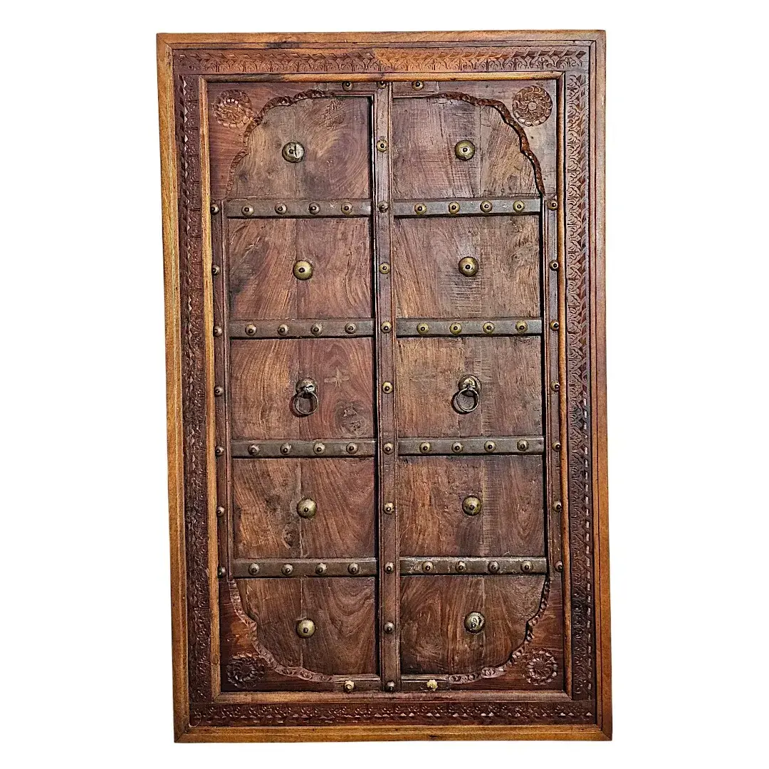 Al Fursan Artisanal Brass-Studded Coffee Table