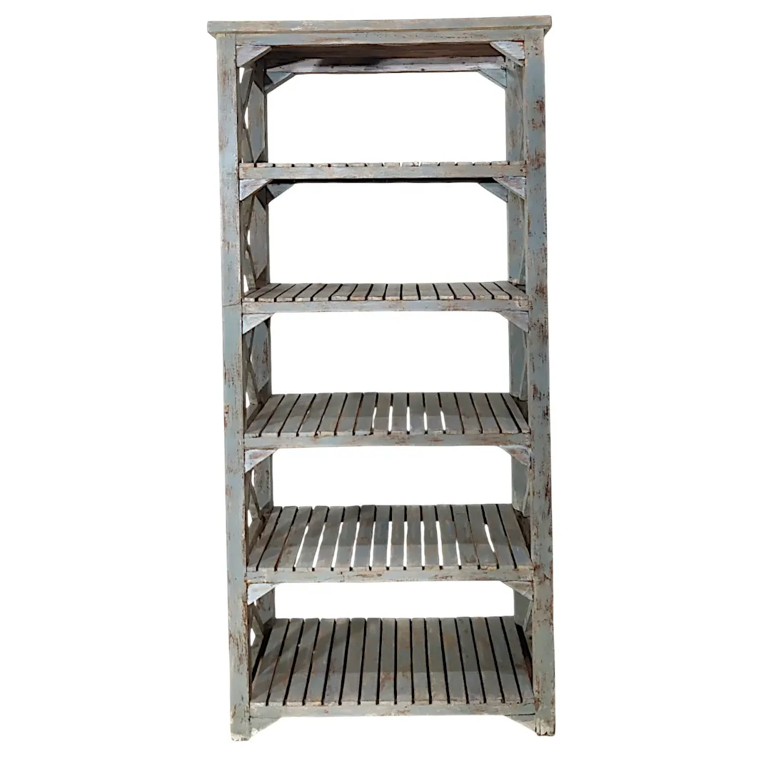 The Slat-Shelved Accent Bookcase | خزانة كتب بلكنات مميزة