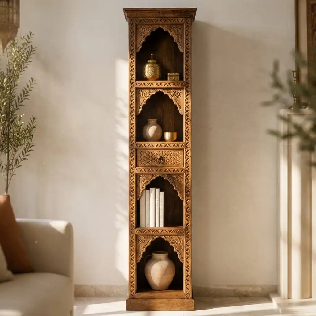 The Mughal Courtier Slim Archway Etagere