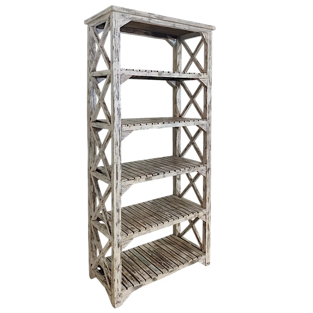 The Slat-Shelved Accent Bookcase | خزانة كتب بلكنات مميزة