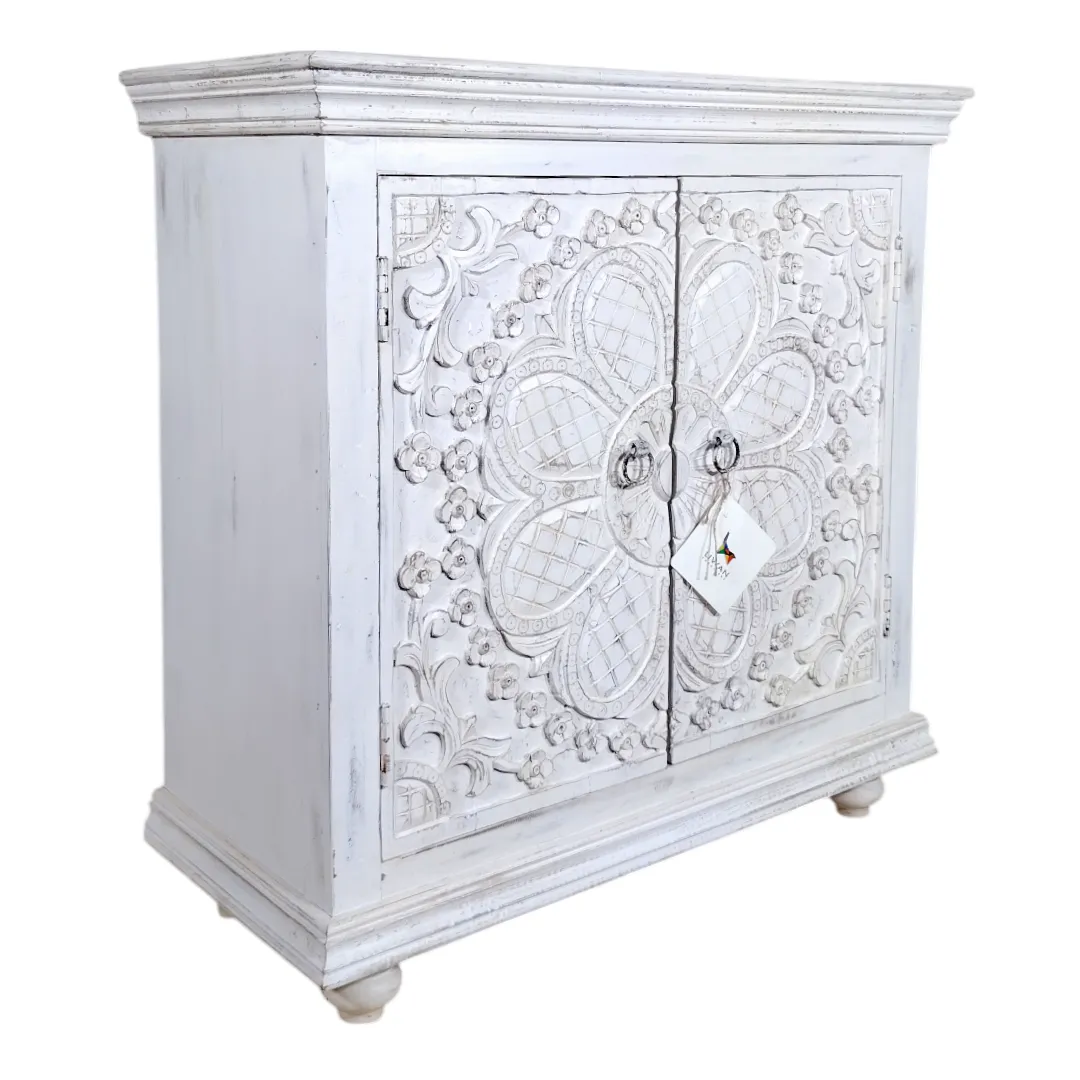 Artisan Carved Accent Cabinet