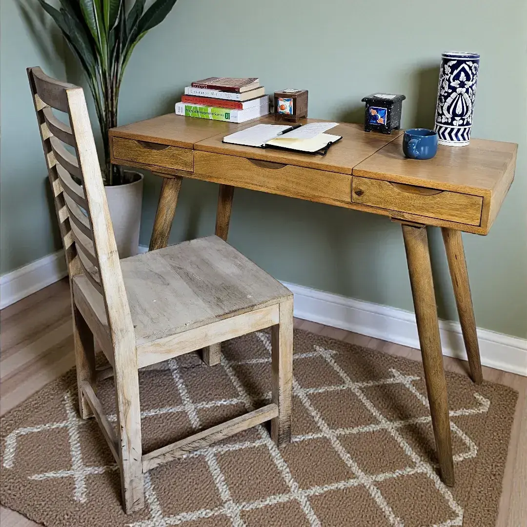 Al-Maraya Desk - Mid-Century Folding Vanity