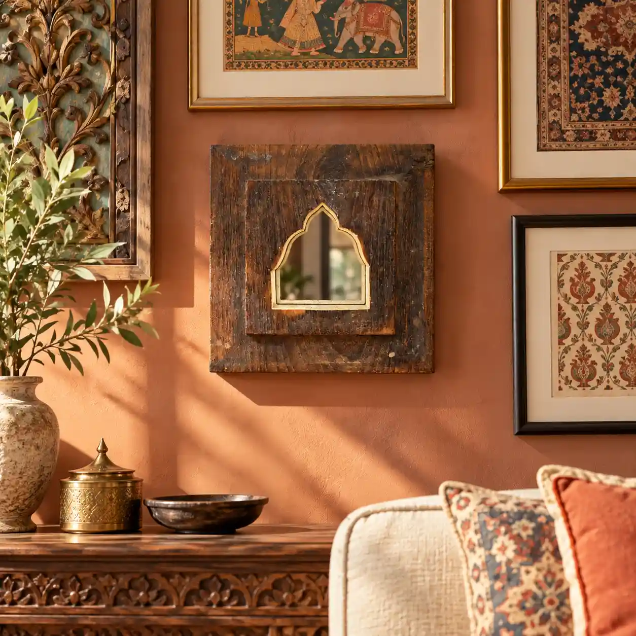 Jharokha-E-Noor Architectural Wall Mirror