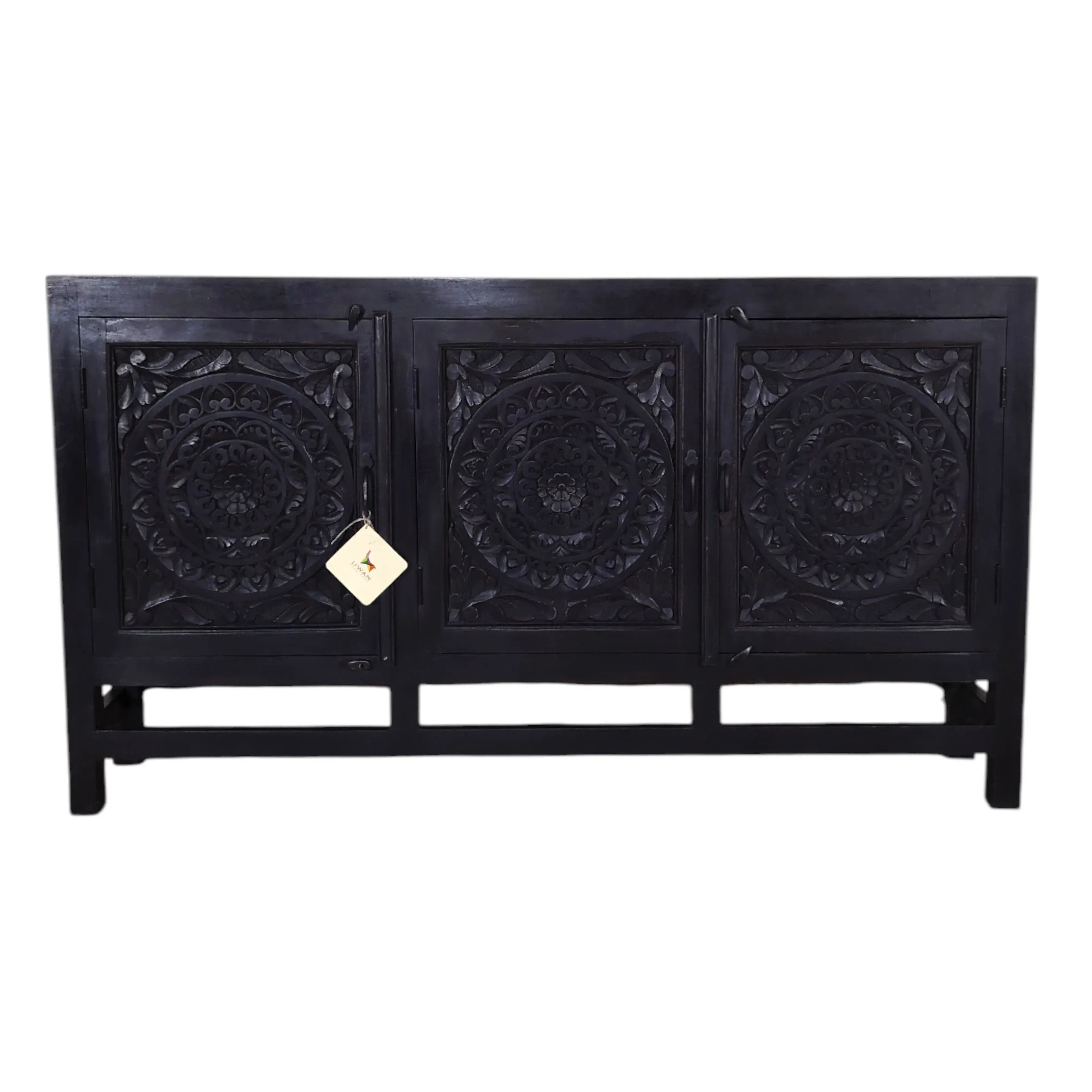 ZARA Hand-Carved Sideboard Black
