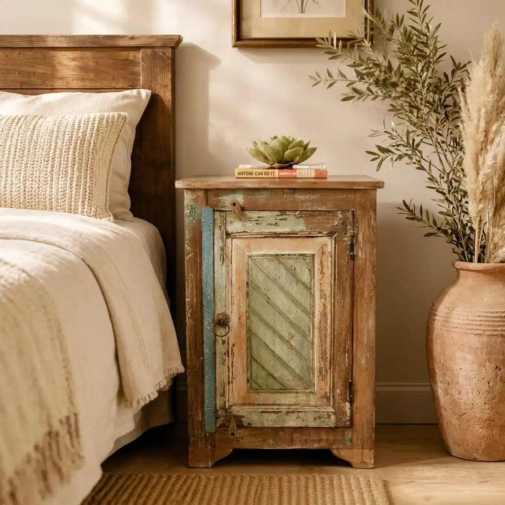 The Verdigris Charm Heritage Bedside