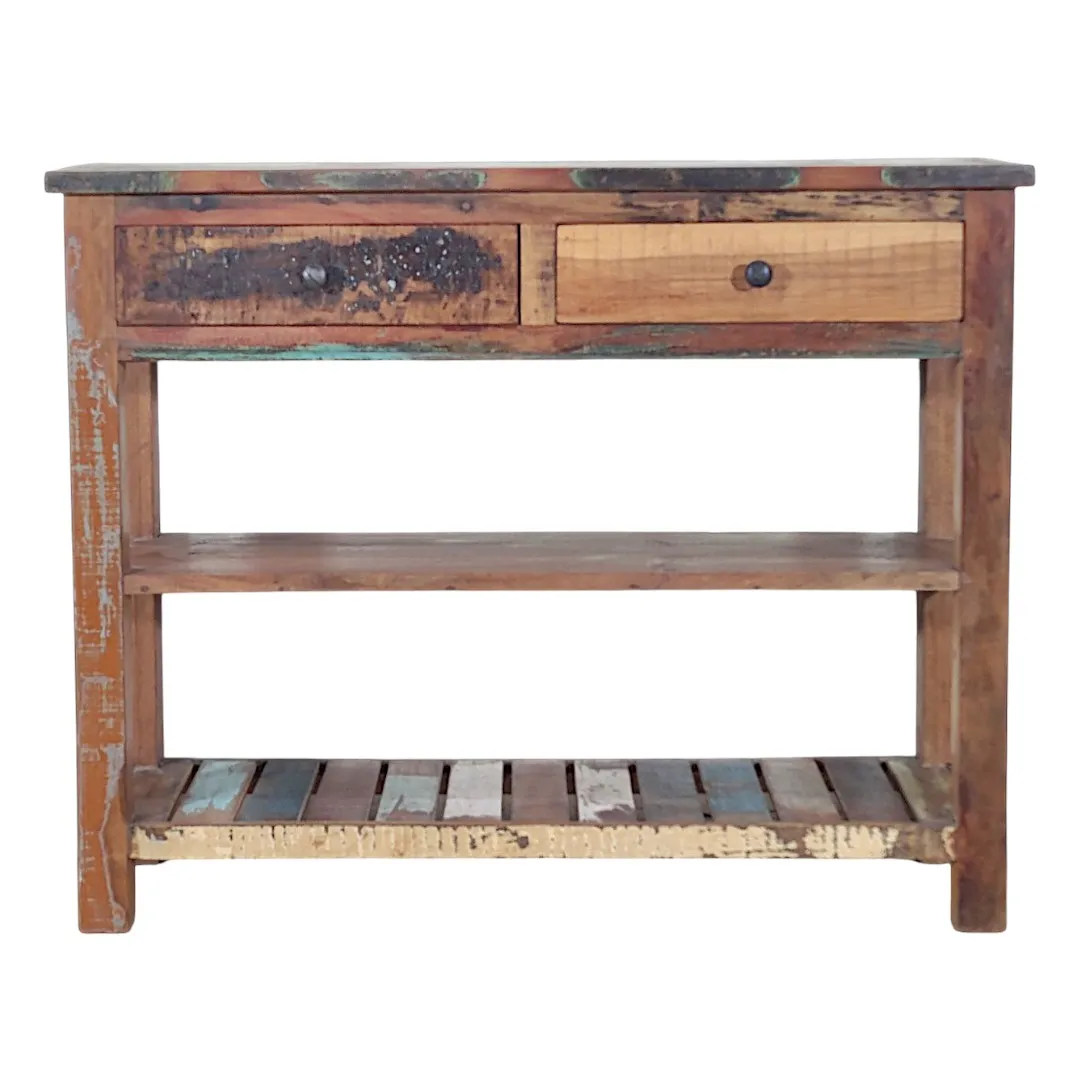 The Caspian Multi-Tonal Reclaimed Console Table