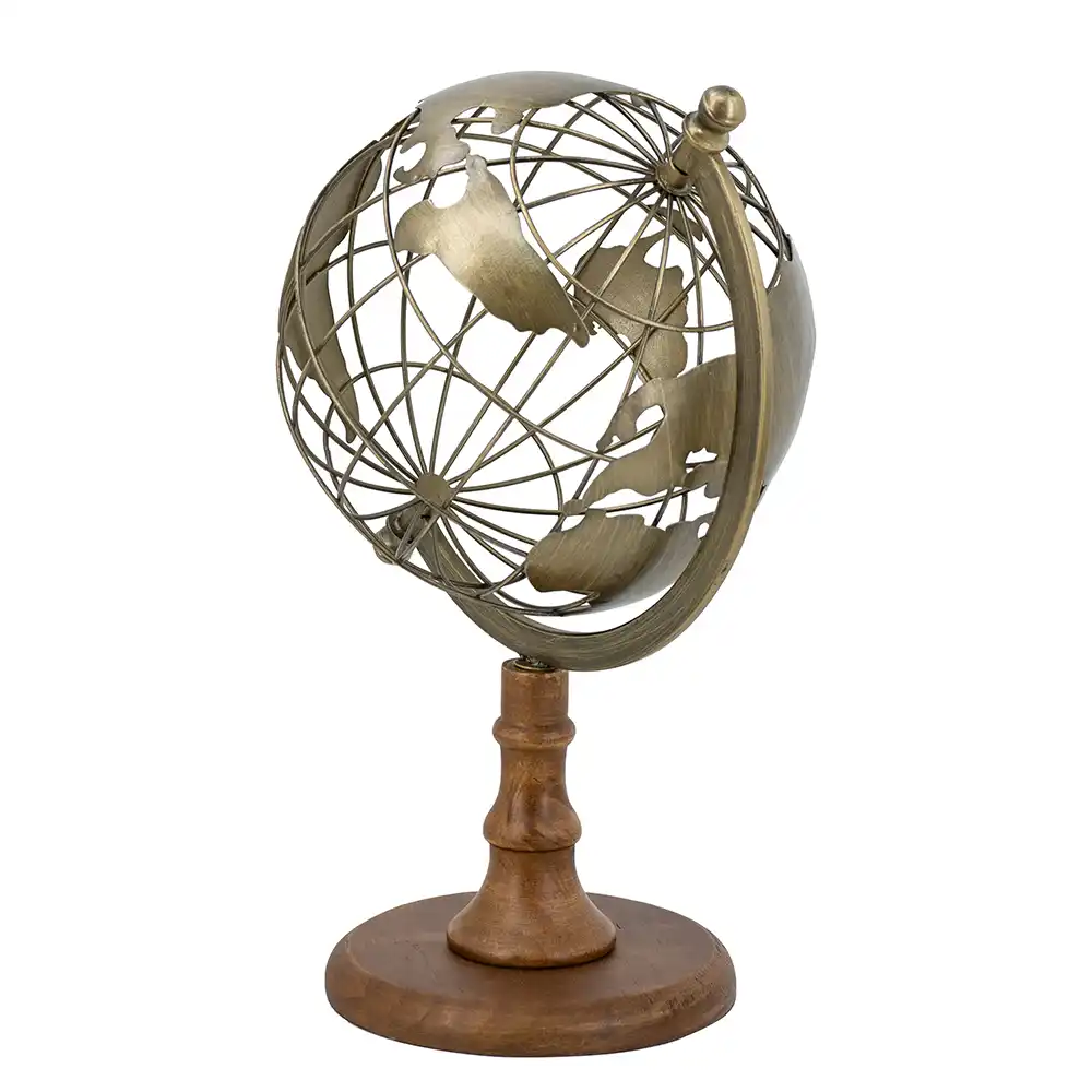 Magellan Brass & Wood Globe