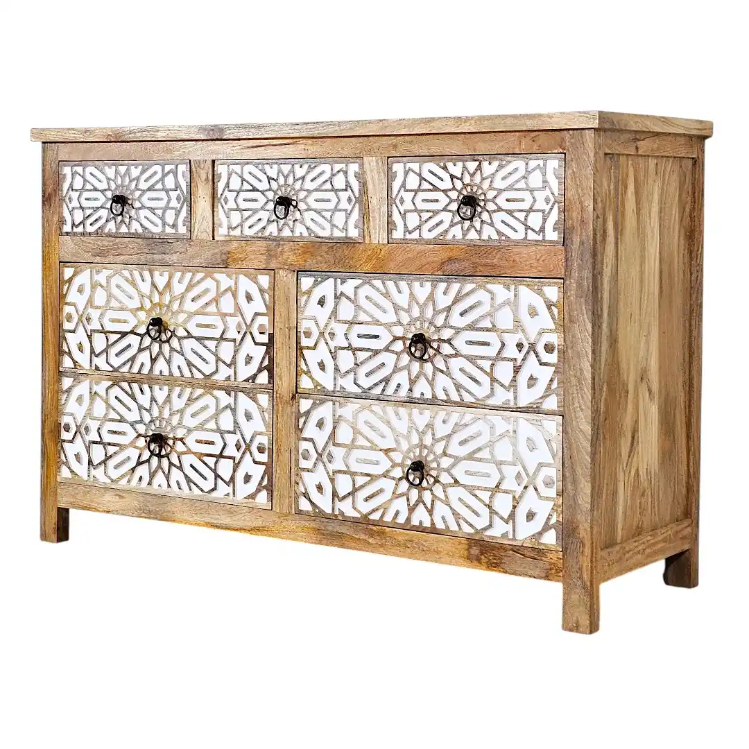 Sahara Carved Star Chest