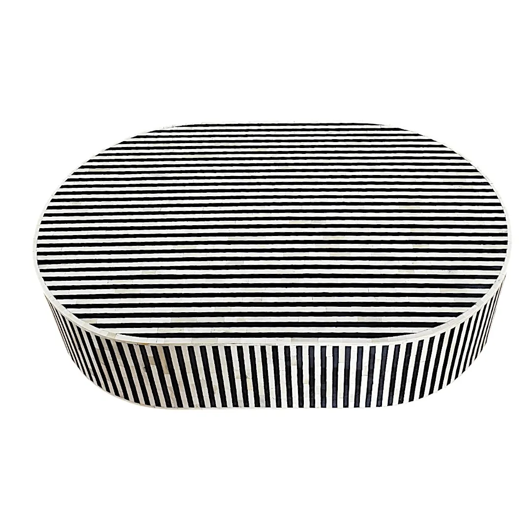 The Piano Striped Cocktail Coffee Table