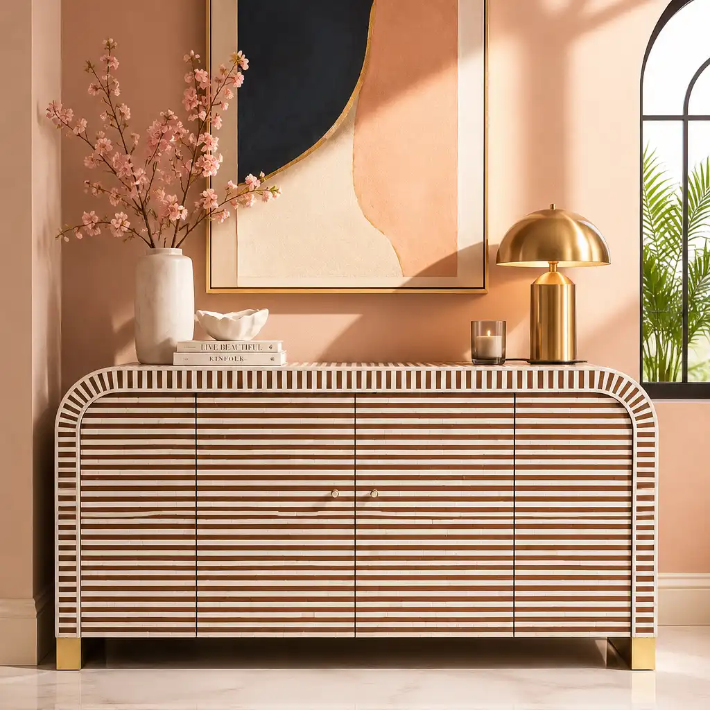 Lumina Bone-Inlay Sideboard