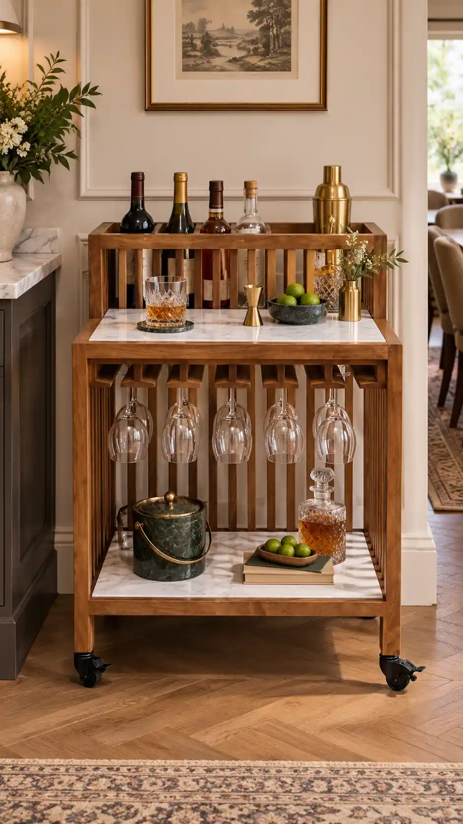 The Linea Bar Trolley