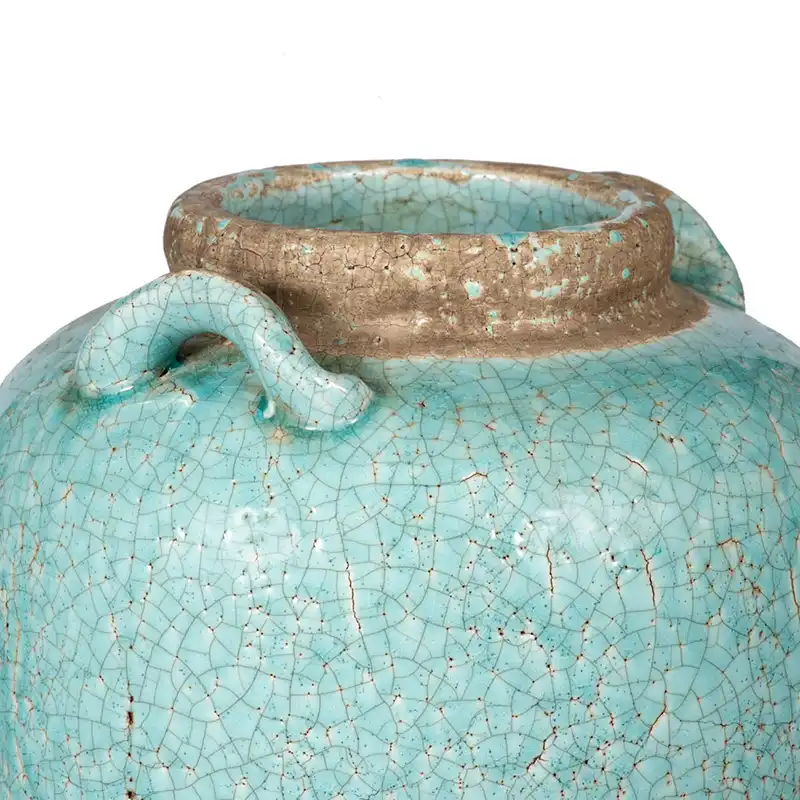 Candia Pale Turquoise Terracotta Vase