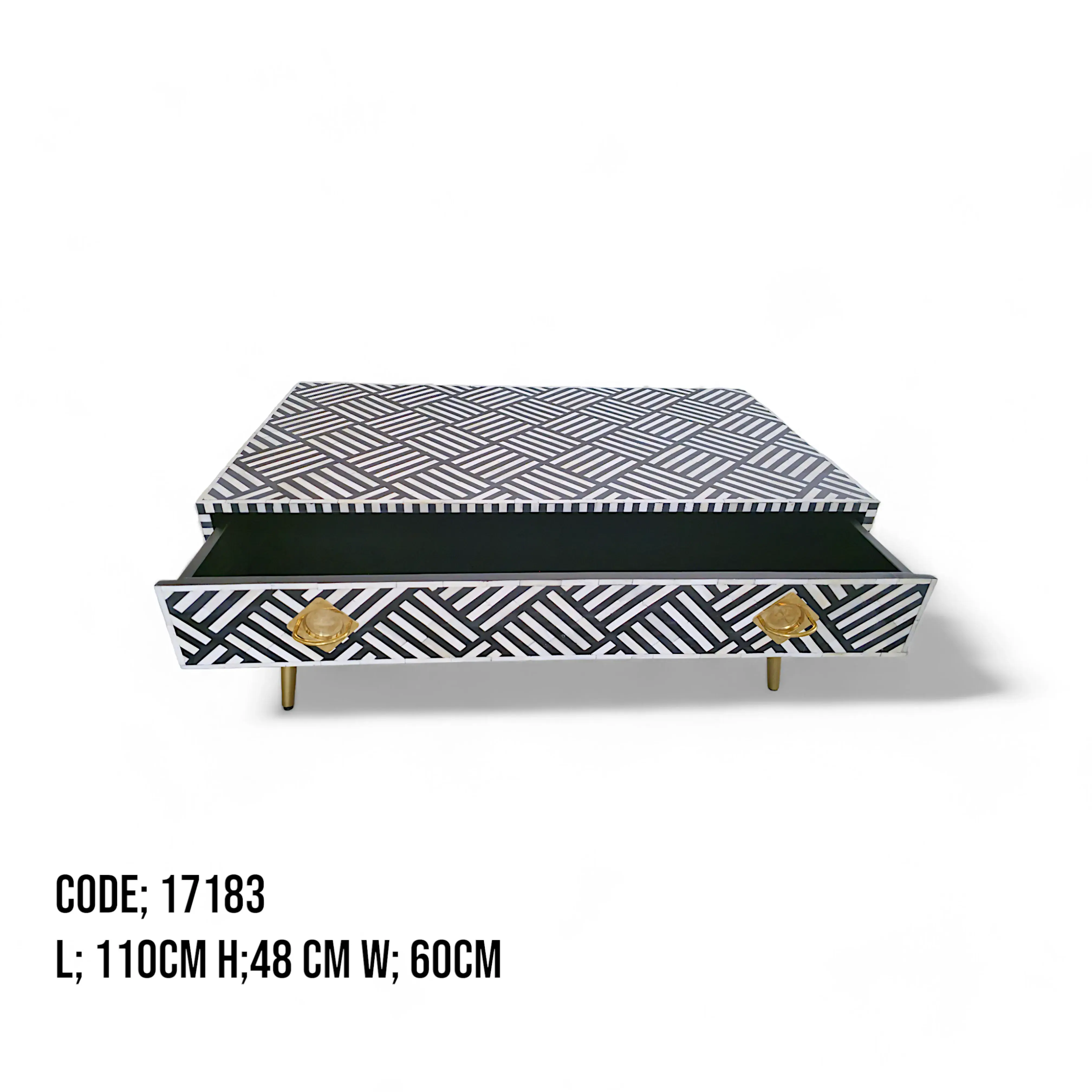 Bone Inlay Coffee Table