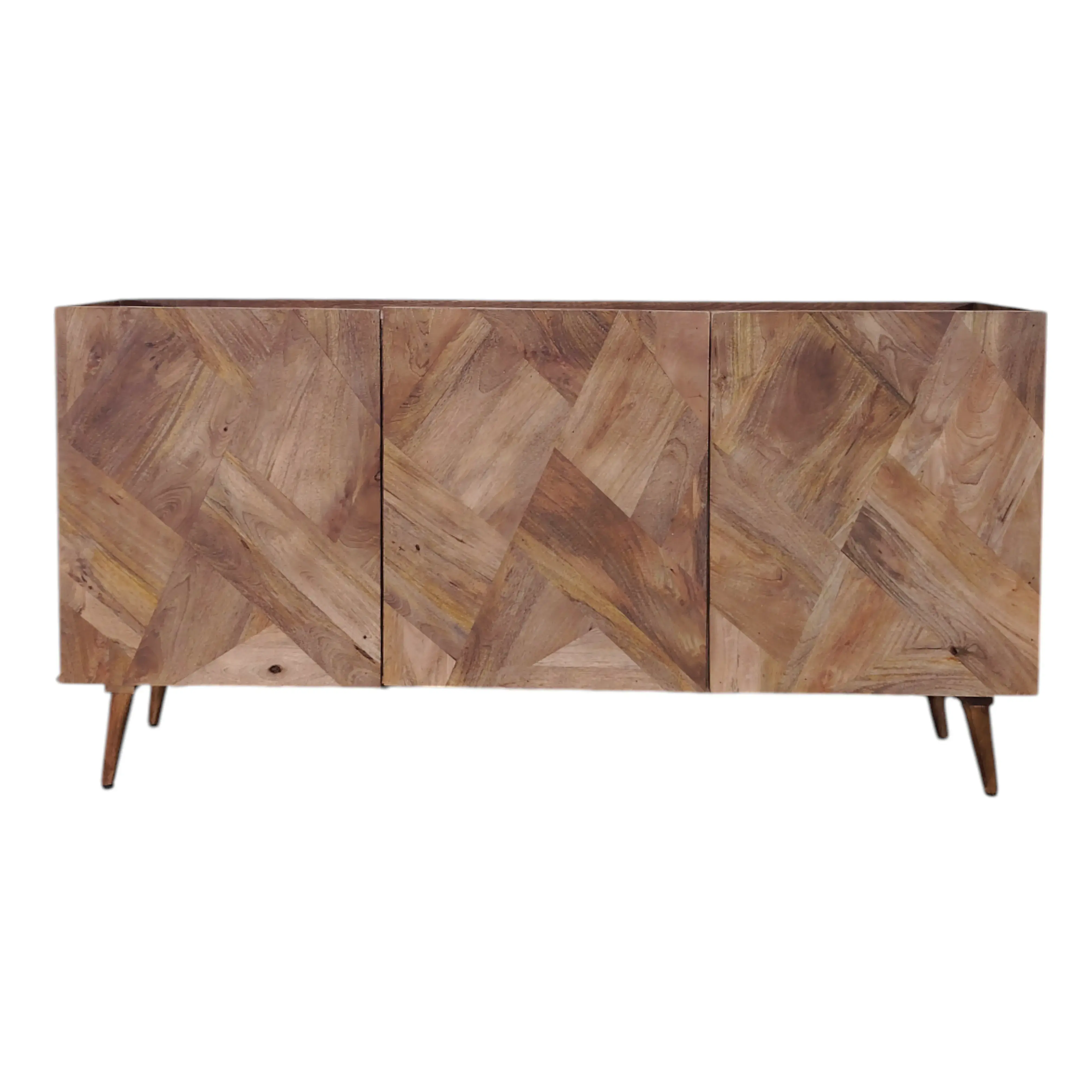 HERRINGBONE Wood Sideboard