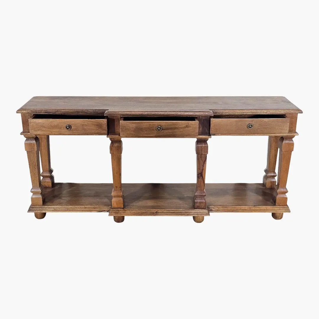 Veranda Three-Drawer Console | Classic Family Table