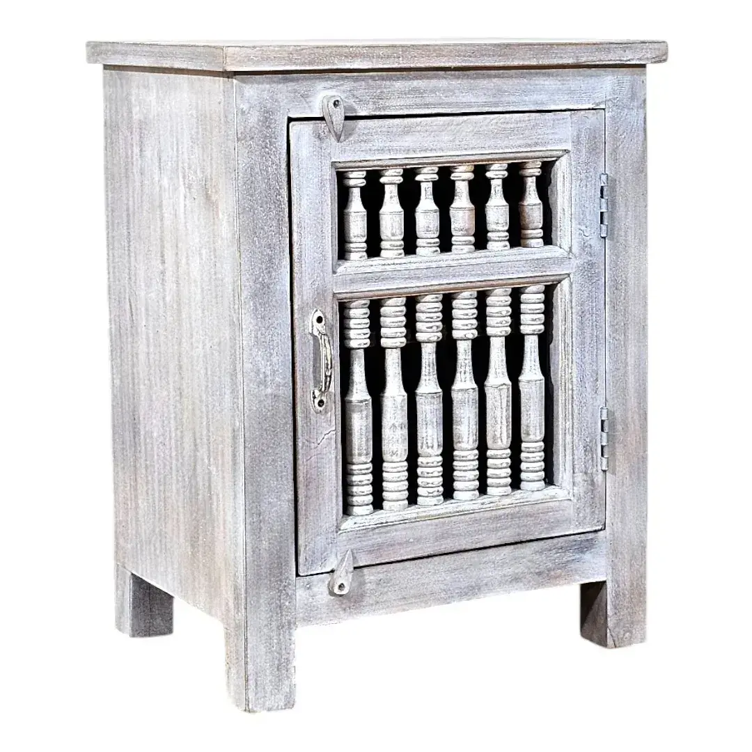 The Driftwood Spindle Nightstand