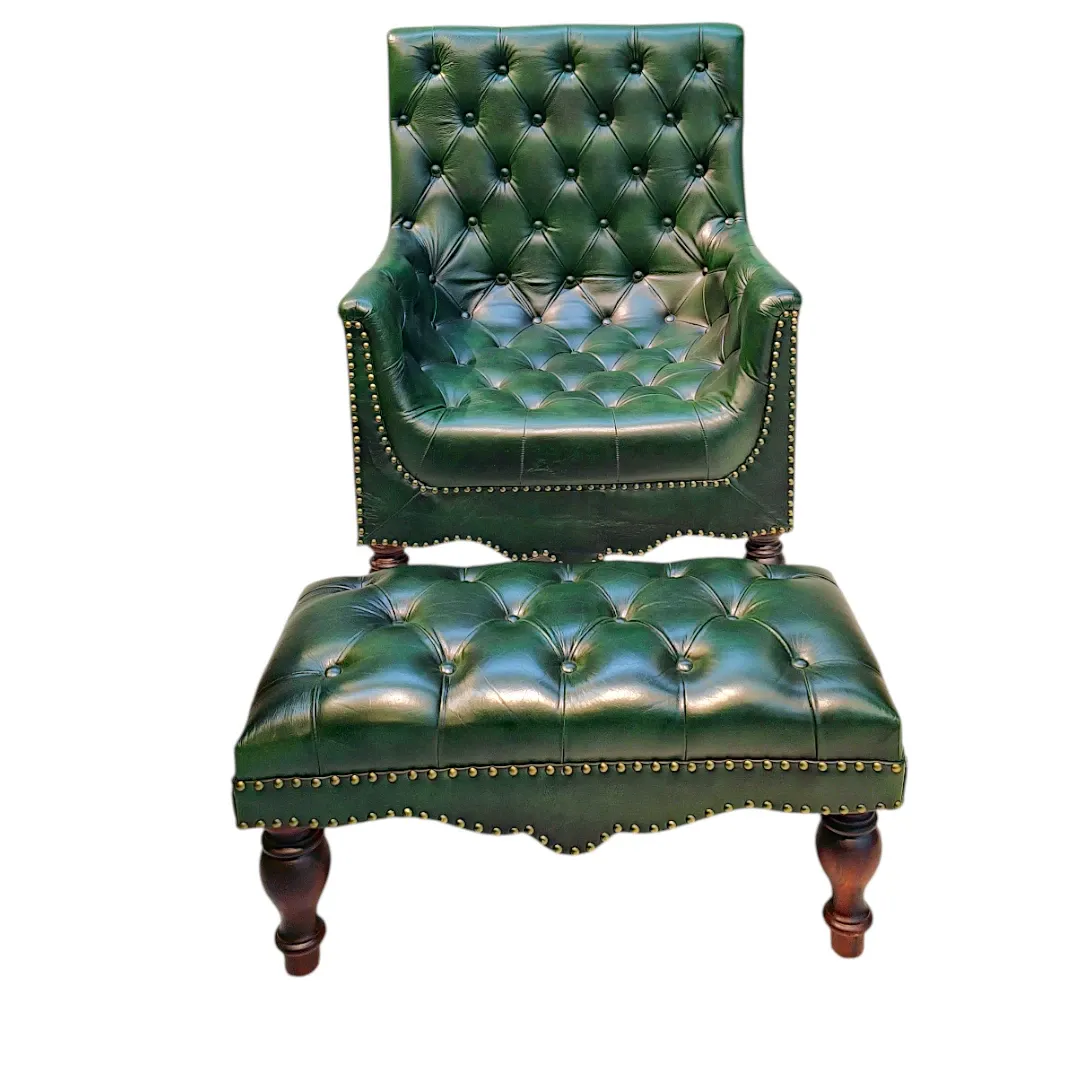 The Kensington Club Armchair & Ottoman