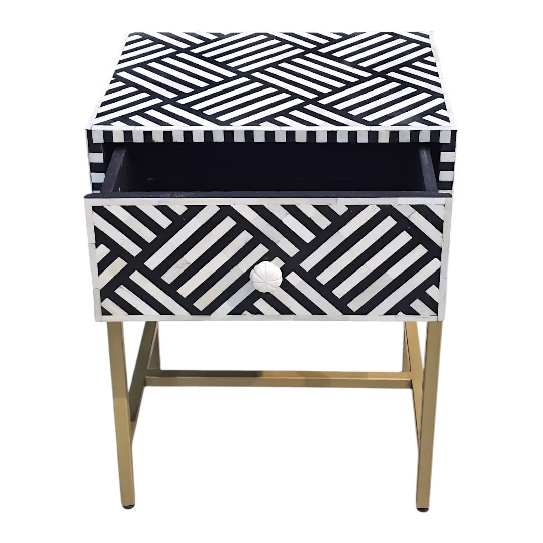 The Linear Lattice Inlay Nightstand
