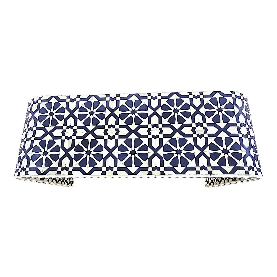 Zelij Azur Console d'Entrée (Azure Zelij Entrance Console)