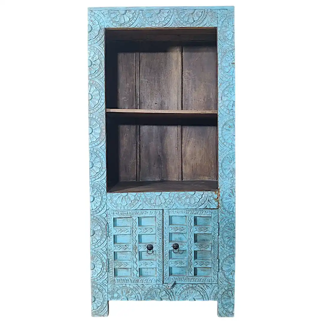 The Nomadic Moorish Hand-Carved Cabinet Bookcase