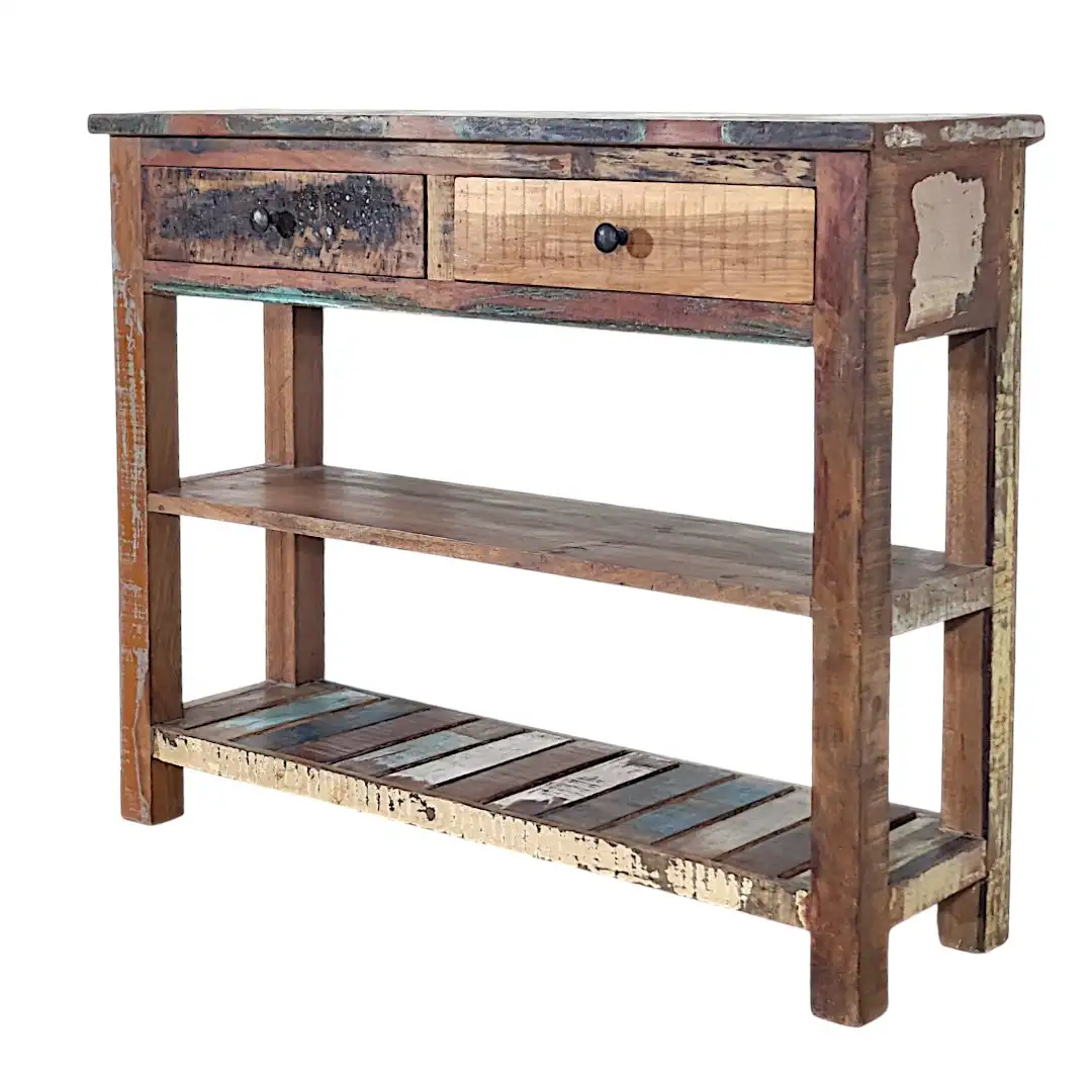 The Caspian Multi-Tonal Reclaimed Console Table