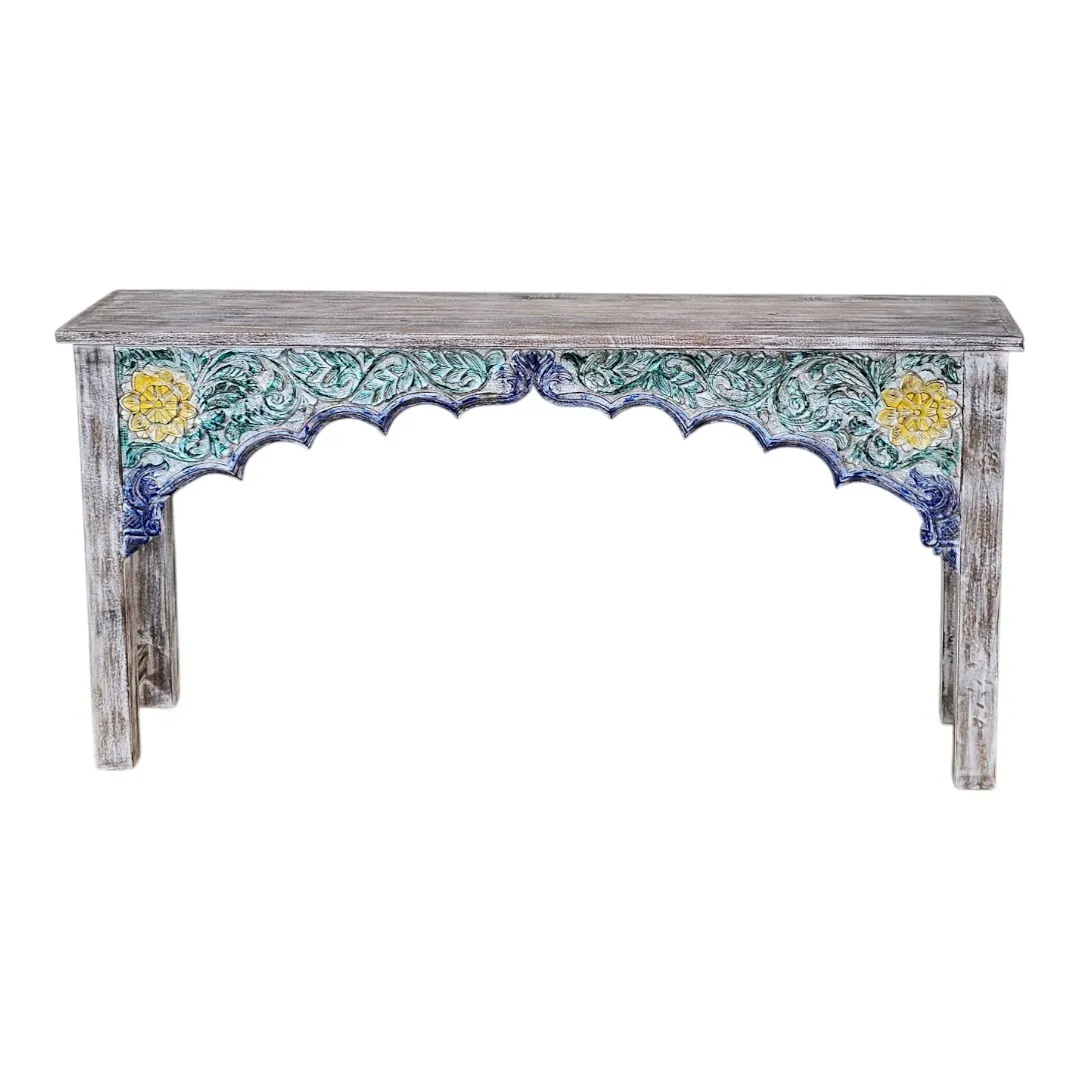 Al-Zahra Rosaleda Distressed Console