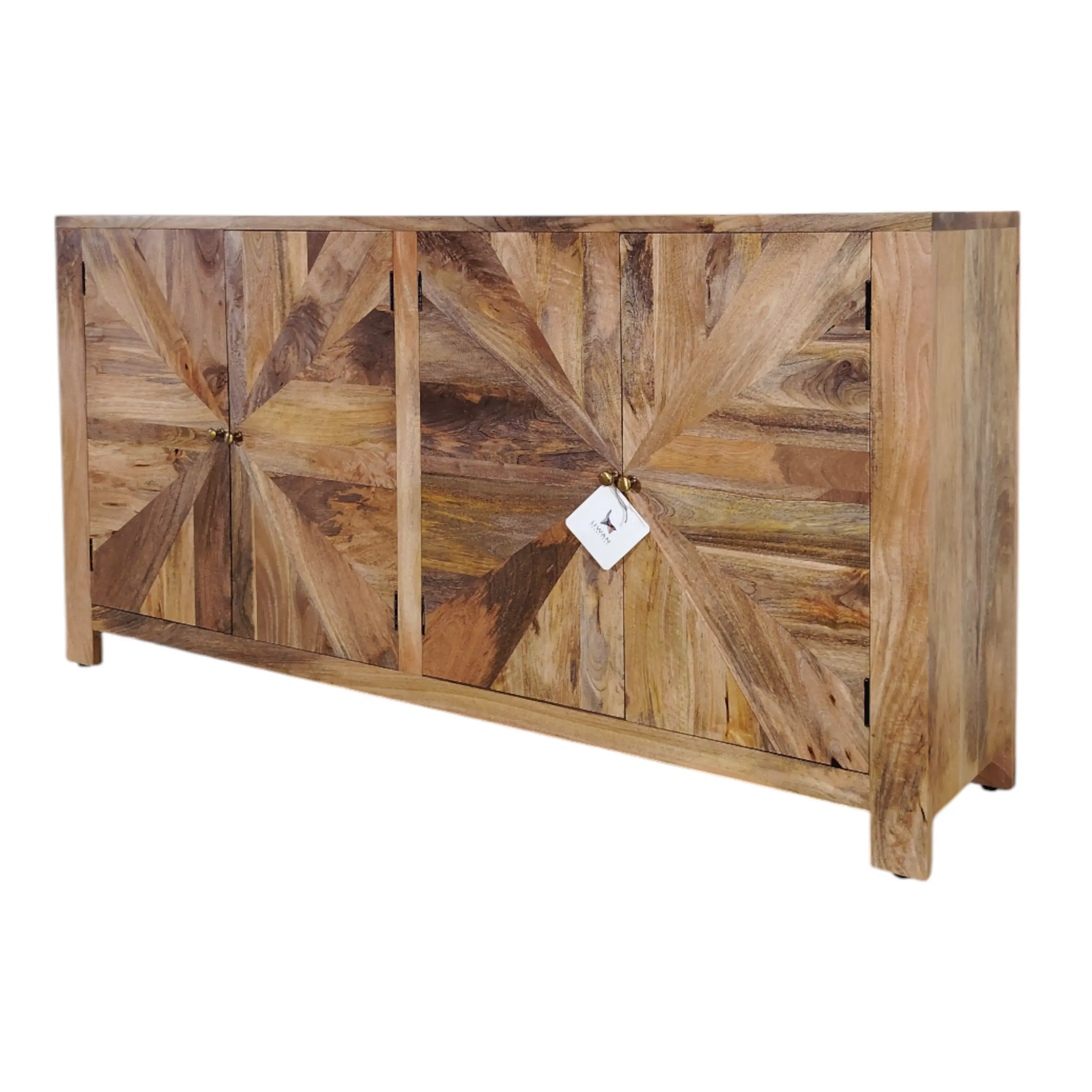 Carla Chevron Solid Wood Sideboard