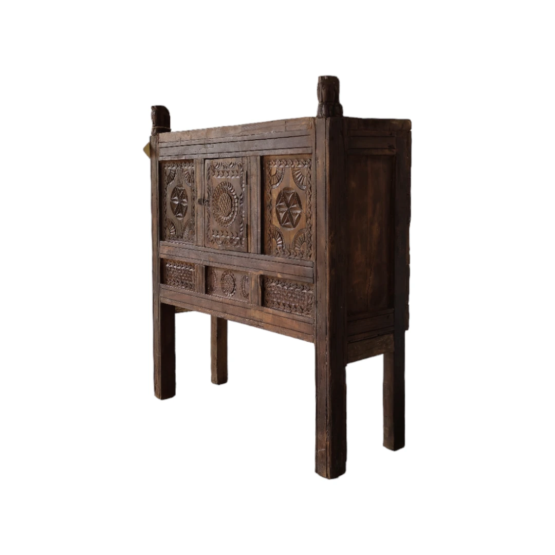 Carved Charm Console Table