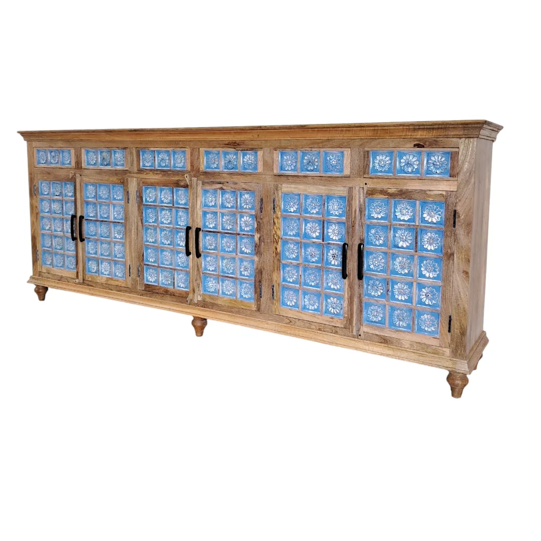 The Azulejo Chronicle Sideboard - 6 Door