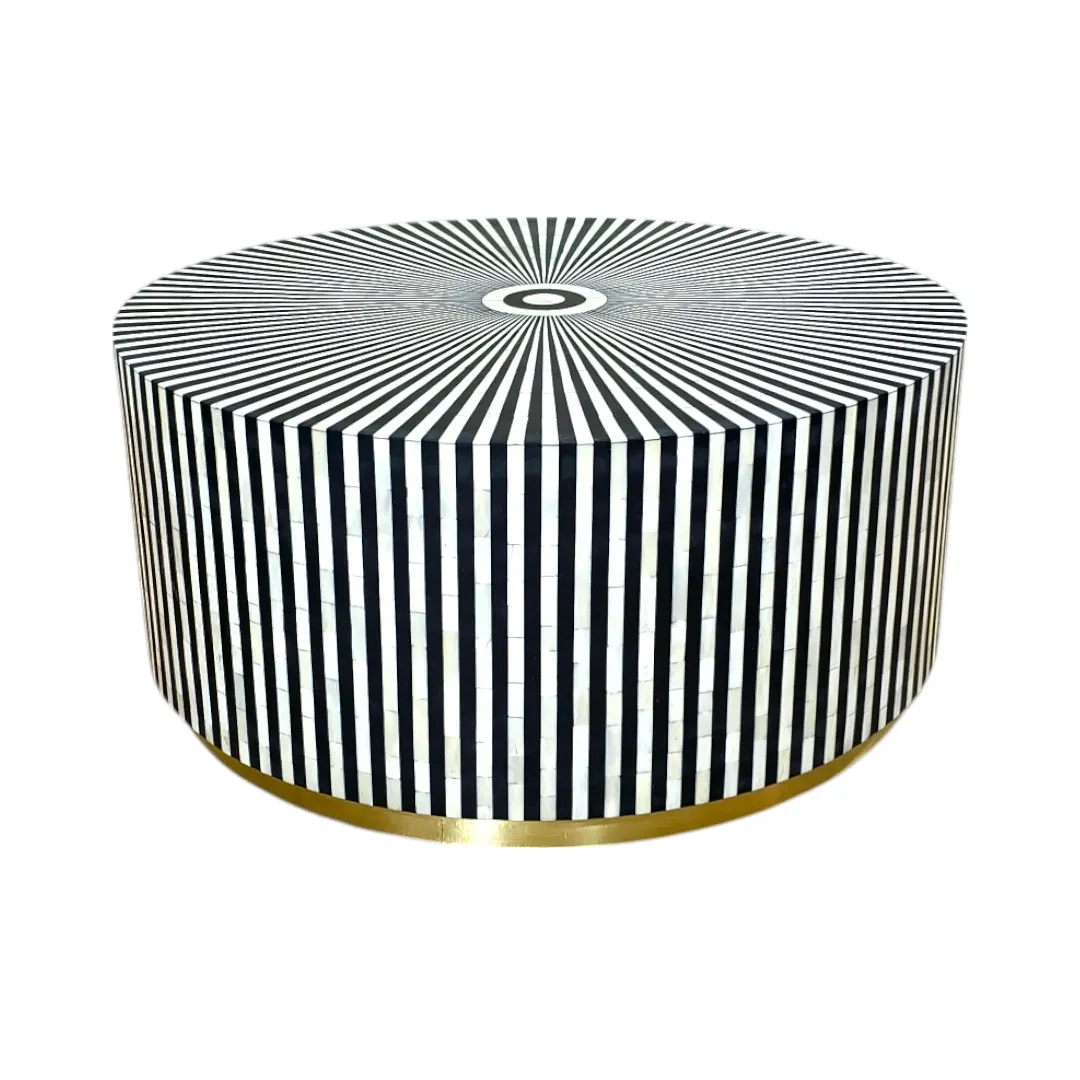 Zenith Noir Bone Inlay Coffee Table