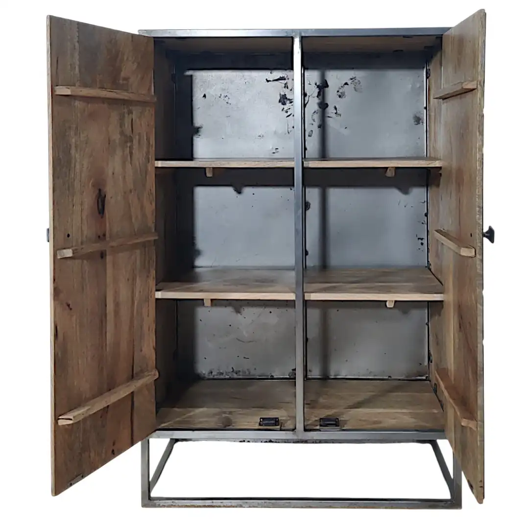 The Sierra Block-Front Timber Wardrobe