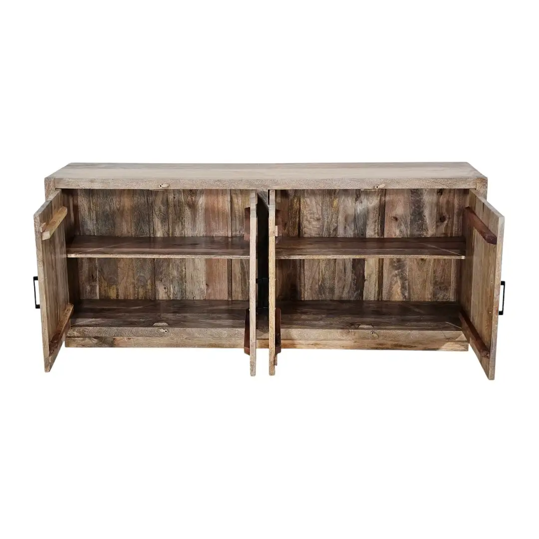 The Cordoba Star Geometric Carved Sideboard