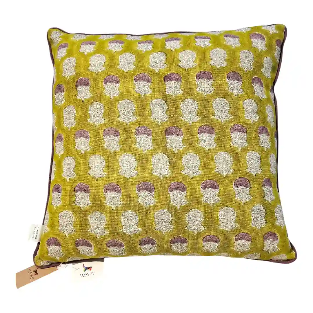 THE ISFAHAN VERDANT GARDEN CUSHION COVER
