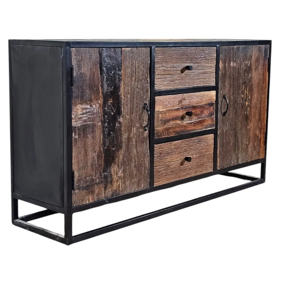 The Sleeper Wood & Iron Minimalist Sideboard