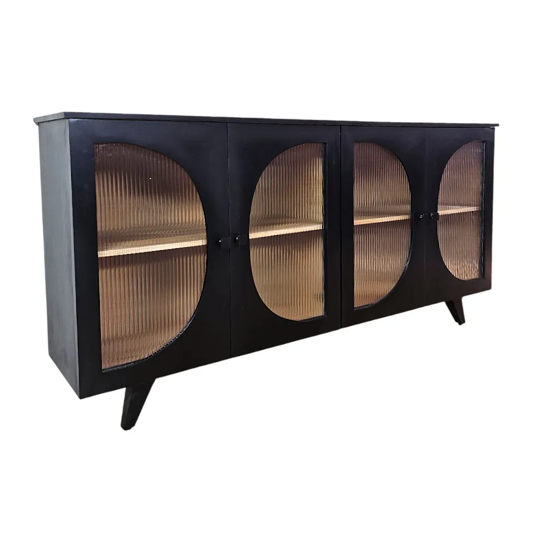 The Circular Archival Buffet - Obsidian Finish