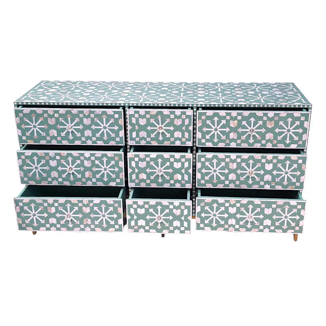 Noor-e-Falak (Celestial Tessellation Commode or Chest of Drawers)